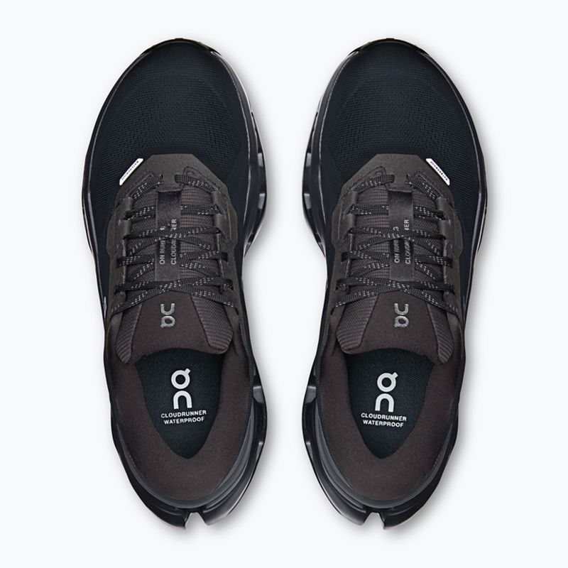 Scarpe da corsa donna On Cloudrunner 3 Waterproof black/black 6