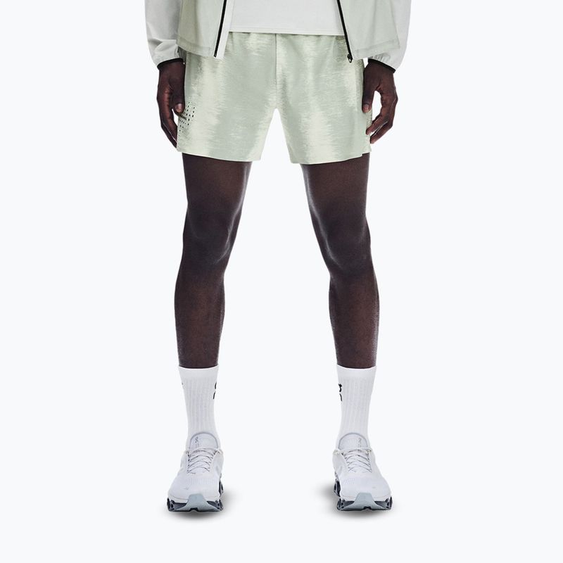 Pantaloncini da running uomo On Performance Terra seedling/tin