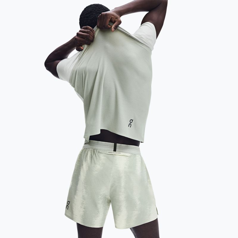 Pantaloncini da running uomo On Performance Terra seedling/tin 3