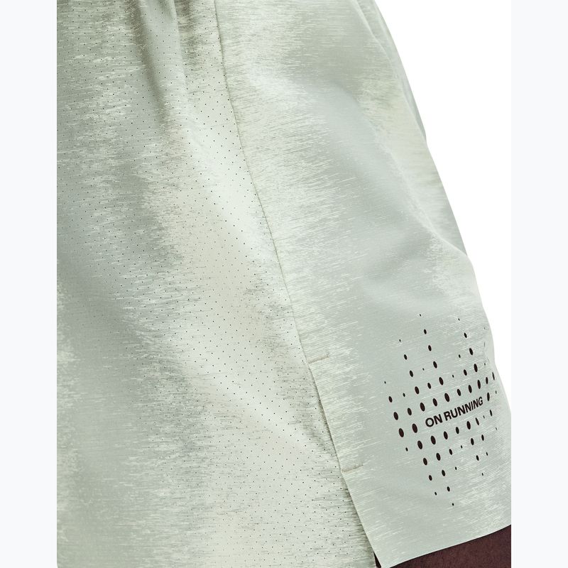 Pantaloncini da running uomo On Performance Terra seedling/tin 7