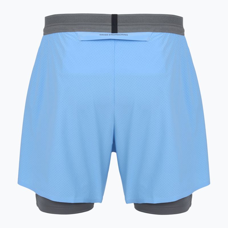 Pantaloncini running uomo On 5" Performance 2/1 gourami/rock 2