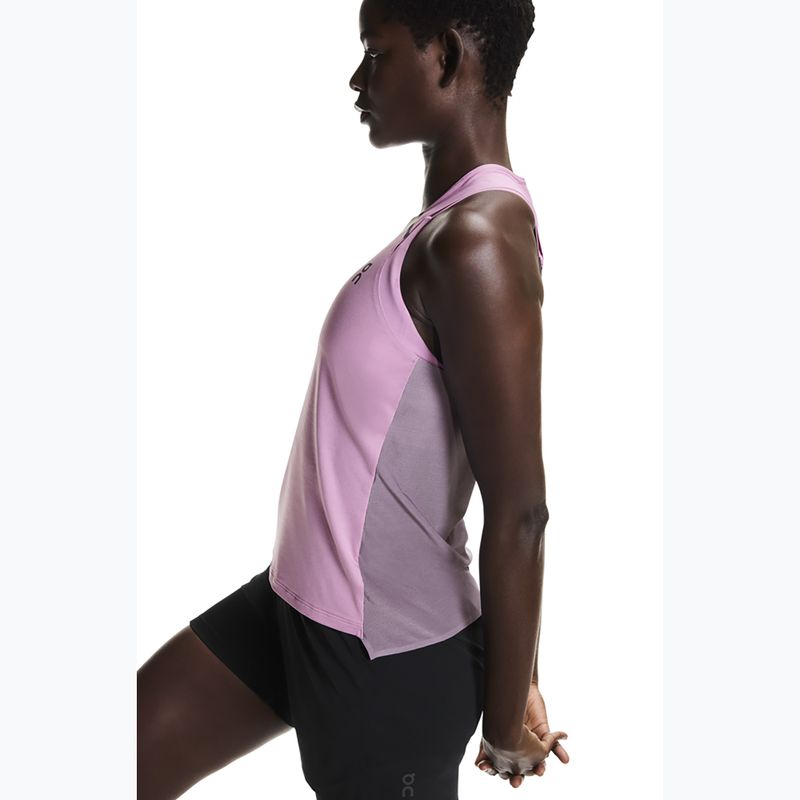 Canotta da running donna On Performance Tank cherry blossom/dewberry 5