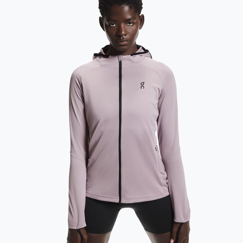 Felpa running da donna On Climate Zip Hoodie Heron 4