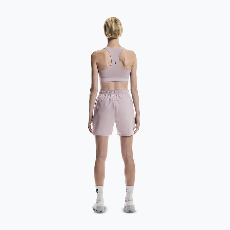 Pantaloncini running donna On 5" Core heron 3
