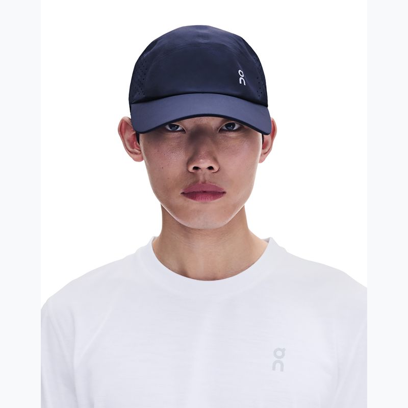 Cappellino con visiera On Lightweight navy 2