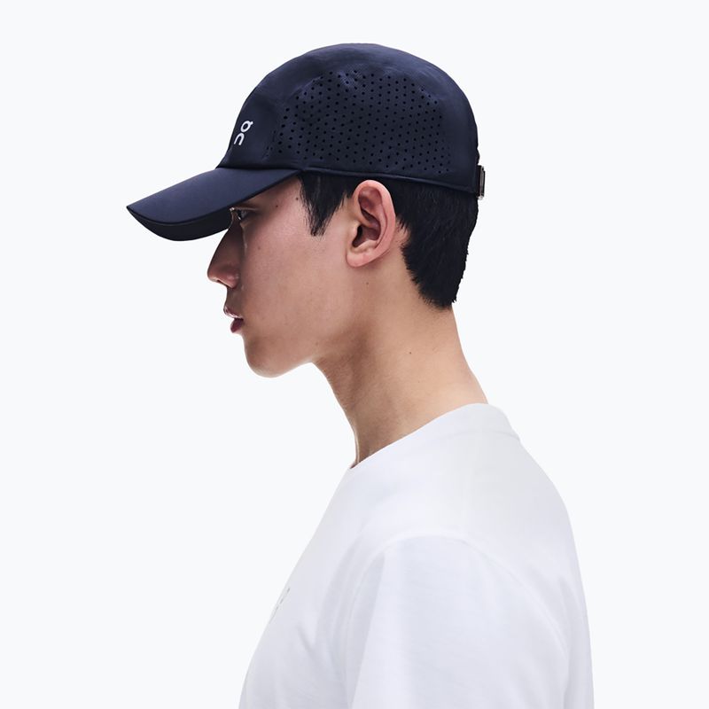Cappellino con visiera On Lightweight navy 3