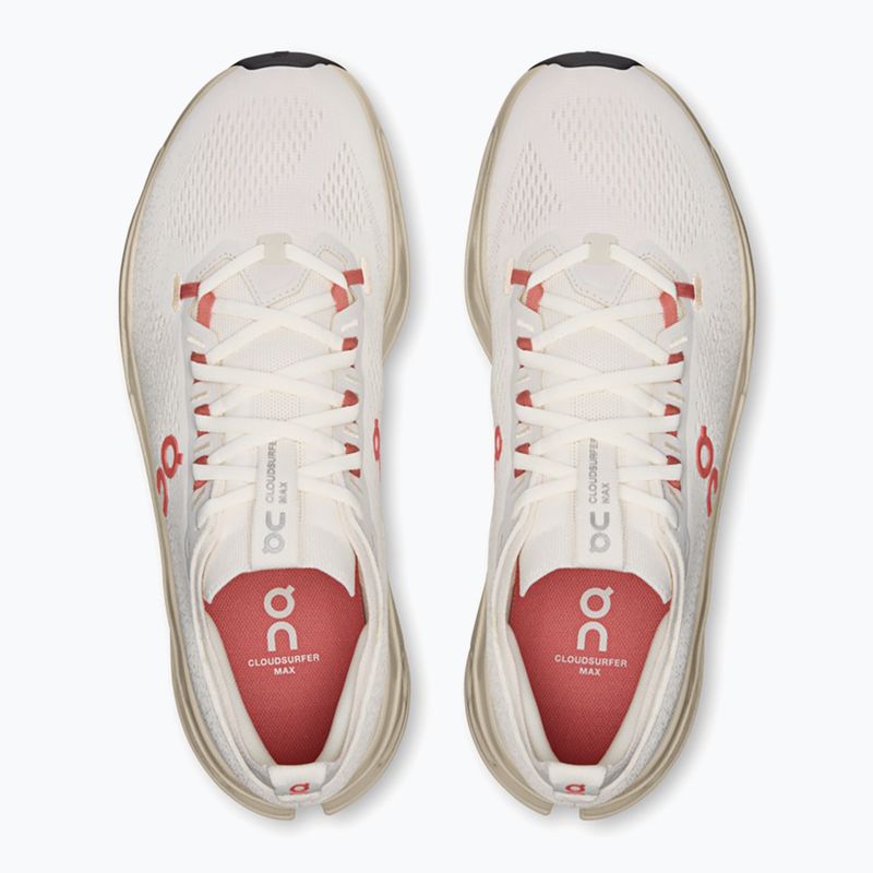 Scarpe da corsa uomo On Cloudsurfer Max ivory/dustrose 6
