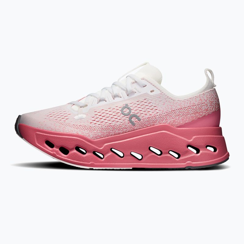 Scarpe da corsa donna On Cloudsurfer Max white/camellia 2