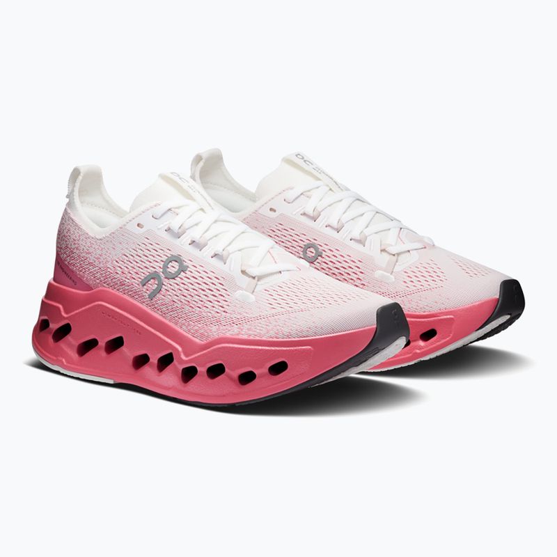 Scarpe da corsa donna On Cloudsurfer Max white/camellia 3