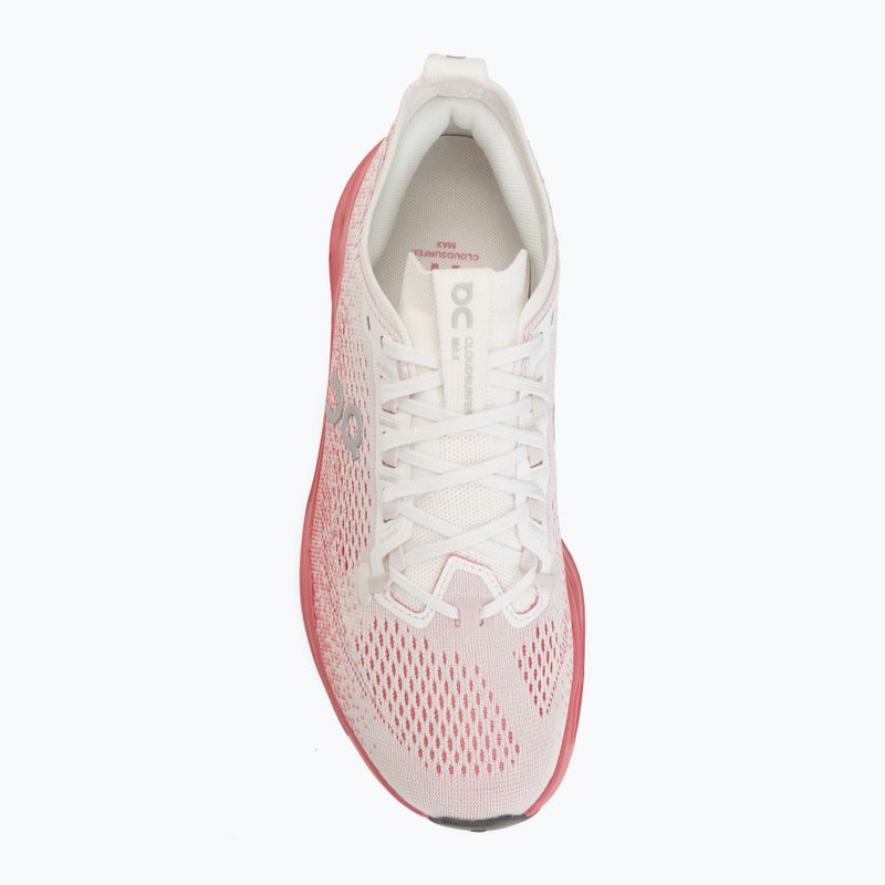 Scarpe da corsa donna On Cloudsurfer Max white/camellia 5
