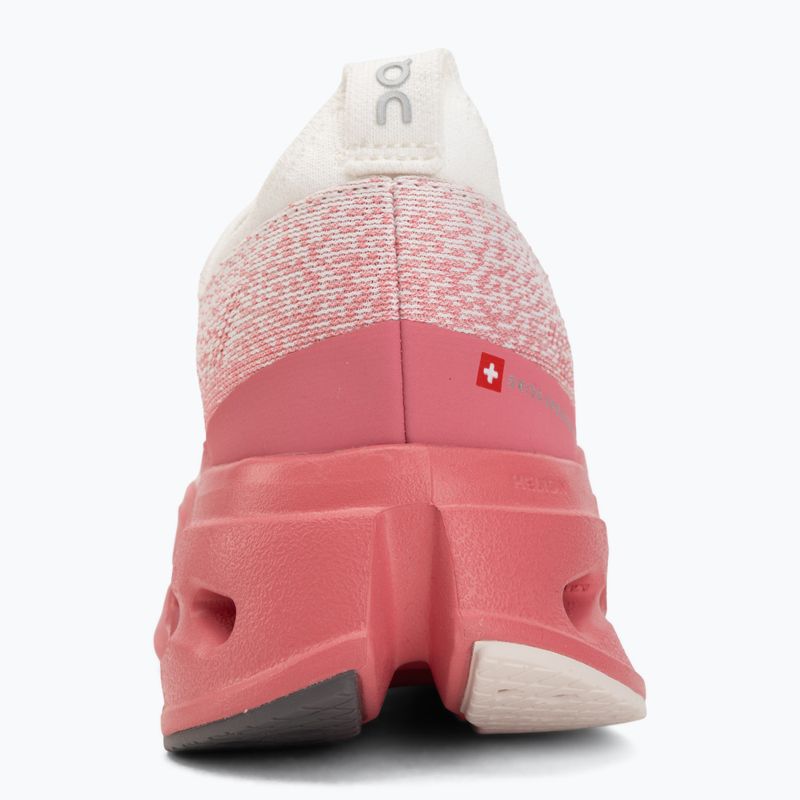 Scarpe da corsa donna On Cloudsurfer Max white/camellia 6