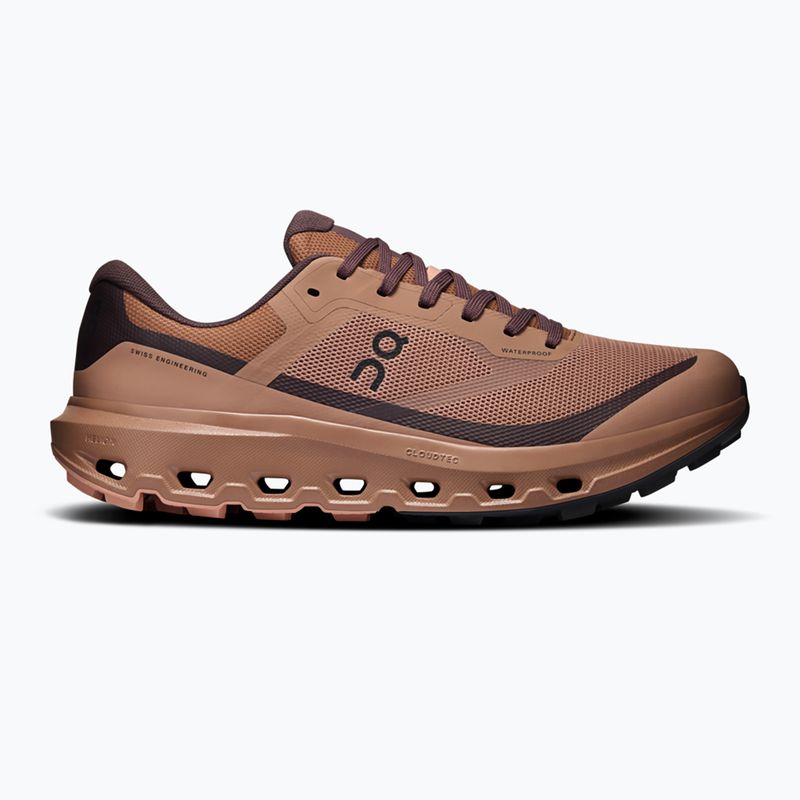 Scarpe da corsa uomo On Cloudvista 3 Waterproof portobello/mulberry