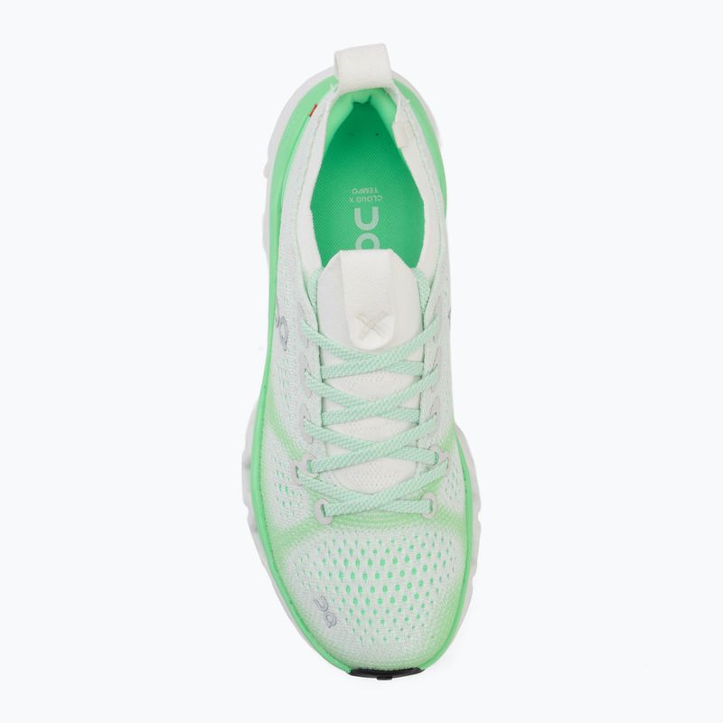 Scarpe da allenamento uomo On Cloud X Tempo ivory/verdite 5