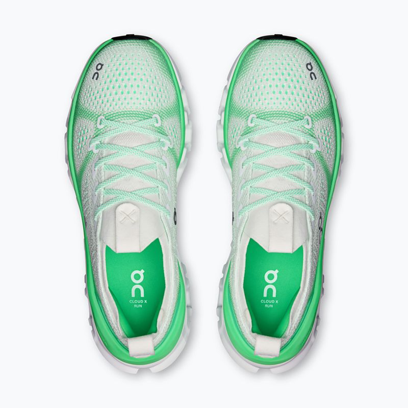 Scarpe da allenamento uomo On Cloud X Tempo ivory/verdite 3