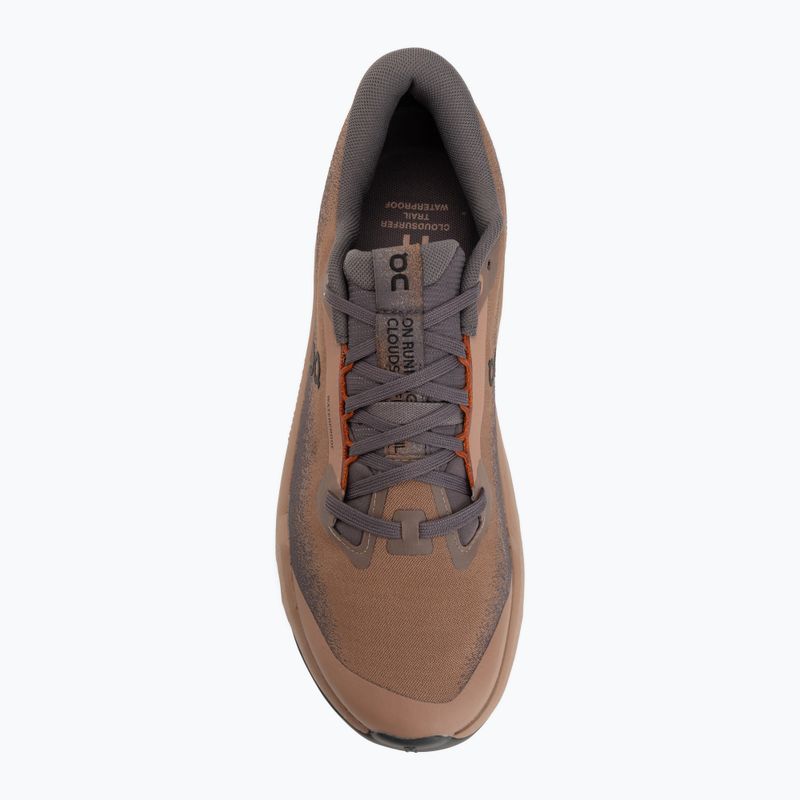 Scarpe da corsa uomo On Cloudsurfer Trail 2 Waterproof portobello/pebble 5