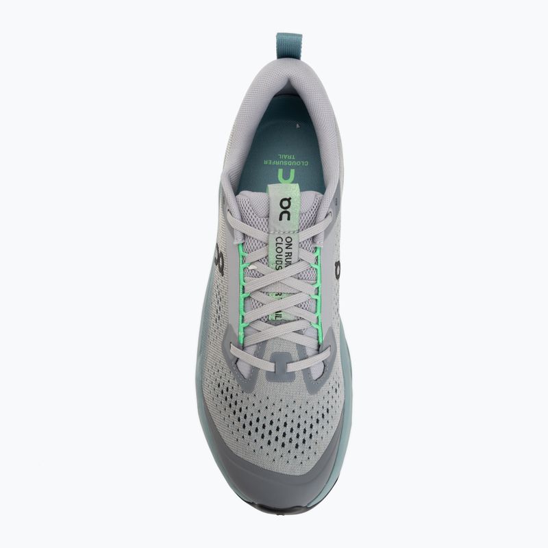 Scarpe da corsa uomo On Cloudsurfer Trail 2 platinum/tide 5