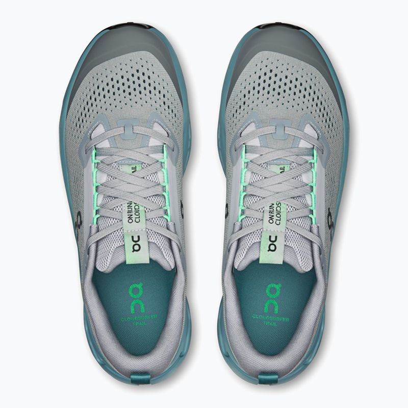 Scarpe da corsa uomo On Cloudsurfer Trail 2 platinum/tide 6