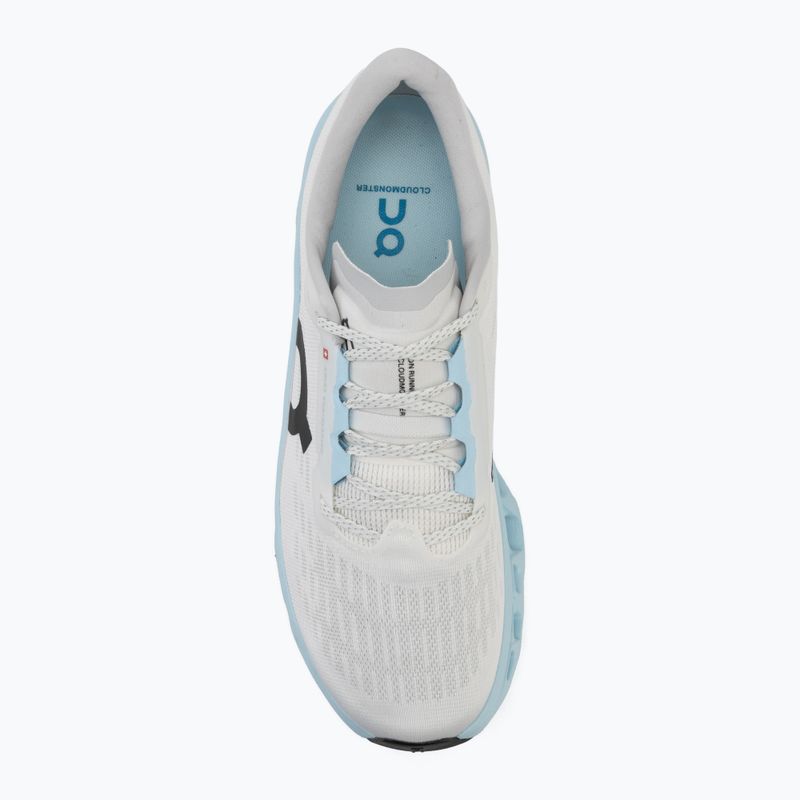 Scarpe da corsa uomo On Cloudmonster 3 ivory/topaz 5