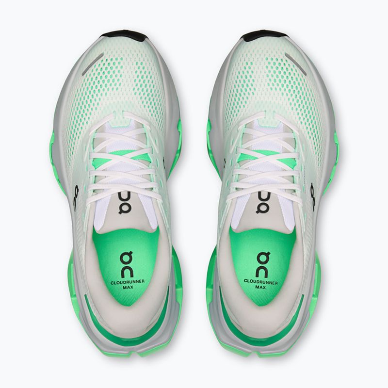 Scarpe da corsa donna On Cloudrunner 3 Max white/verdite 3