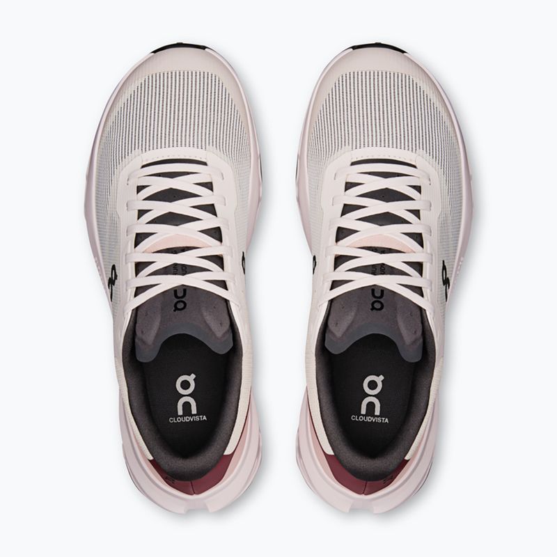 Scarpe da corsa donna On Cloudvista 3 oyster/barberry 3