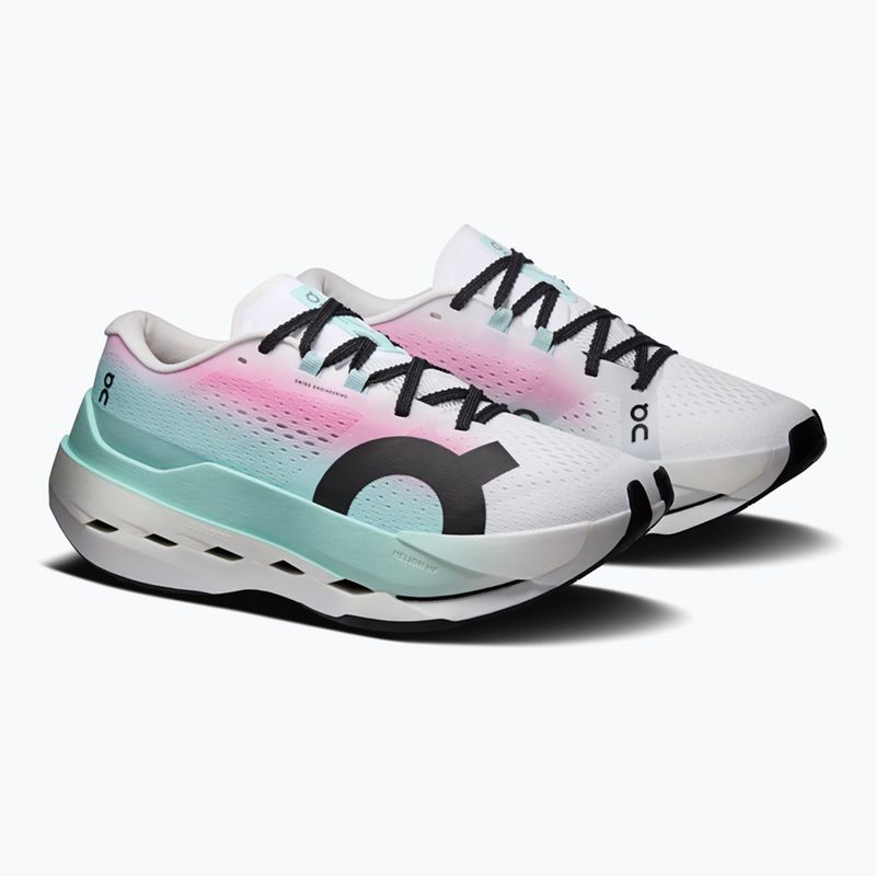 Scarpe da corsa donna On Cloudboom Max white/celeste 3