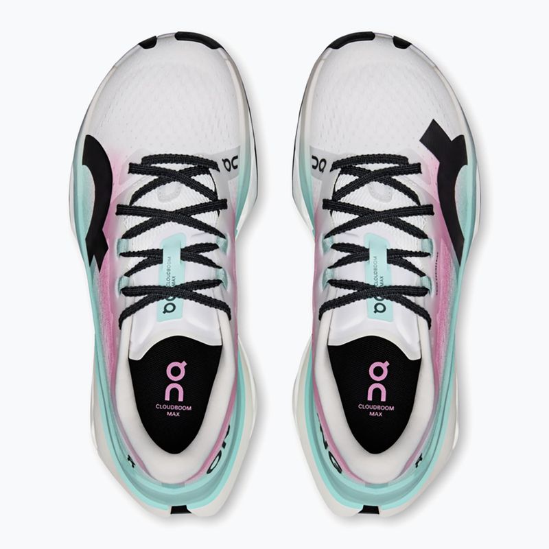 Scarpe da corsa donna On Cloudboom Max white/celeste 6