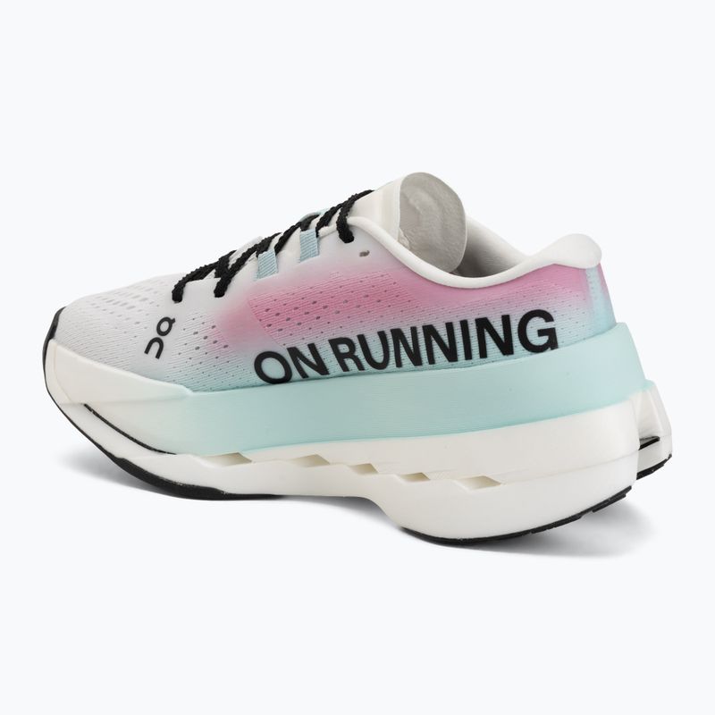 Scarpe da corsa donna On Cloudboom Max white/celeste 3