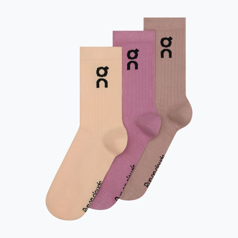 Calze On Logo High 3 pack sherbet/rhodonite
