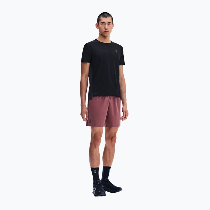 Pantaloncini da corsa da uomo On 5" Performance barberry 2