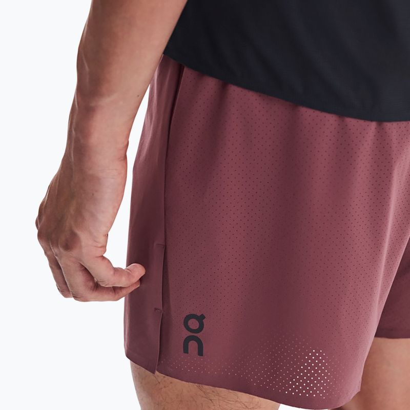 Pantaloncini da corsa da uomo On 5" Performance barberry 6
