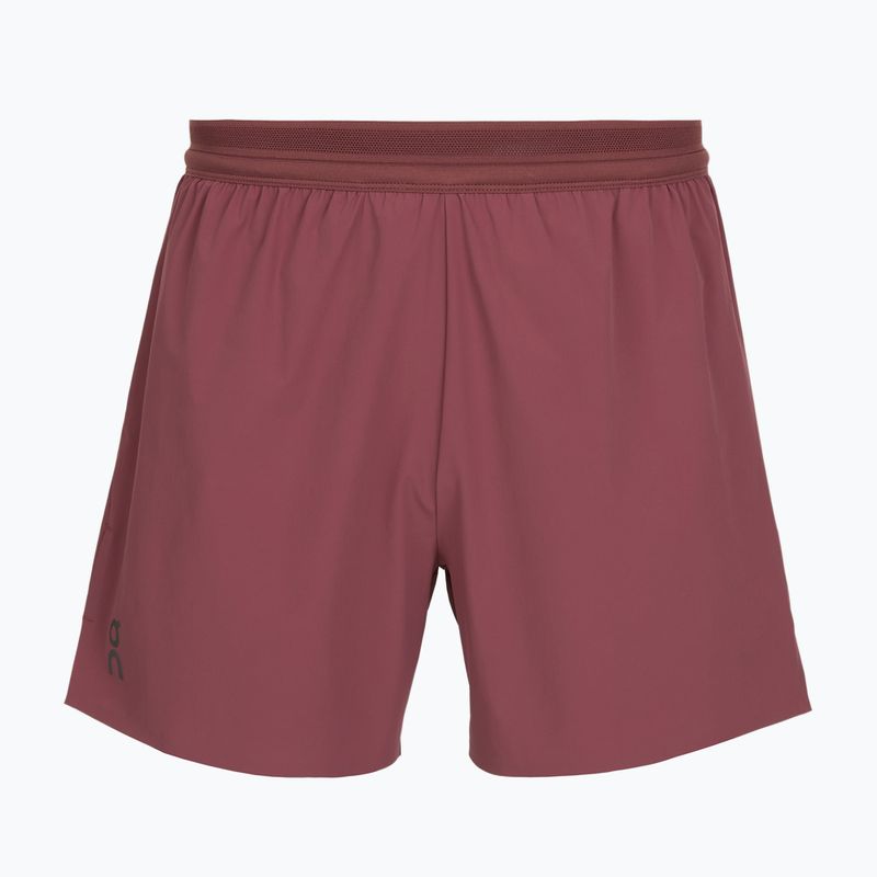 Pantaloncini da corsa da uomo On 5" Performance barberry 8