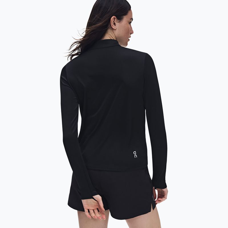 Felpa da corsa donna On Core 1/4 Zip black 5