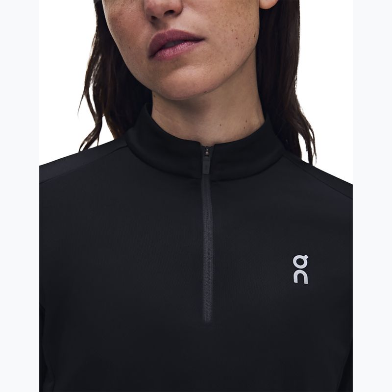 Felpa da corsa donna On Core 1/4 Zip black 6
