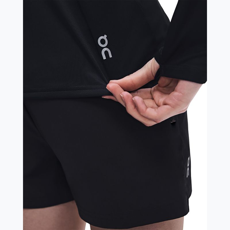 Felpa da corsa donna On Core 1/4 Zip black 7