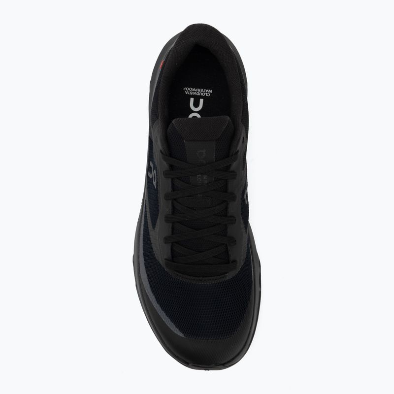Scarpe da corsa uomo On Cloudvista 3 Waterproof black/black 5