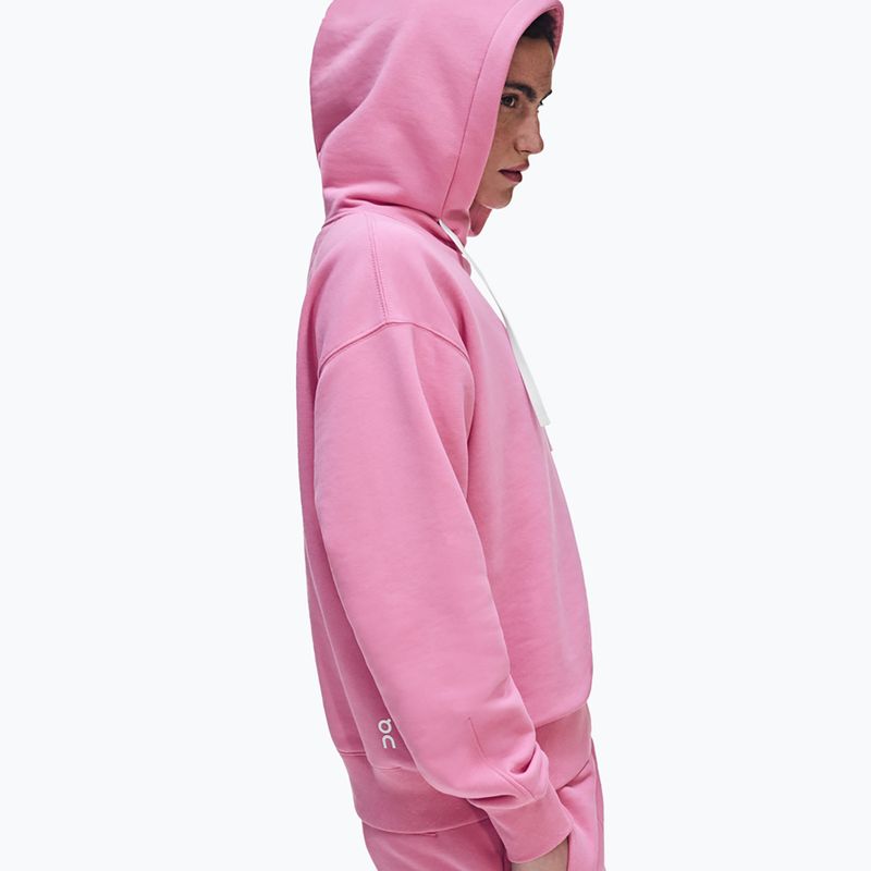 Felpa donna On Club Hoodie bubblegum 5