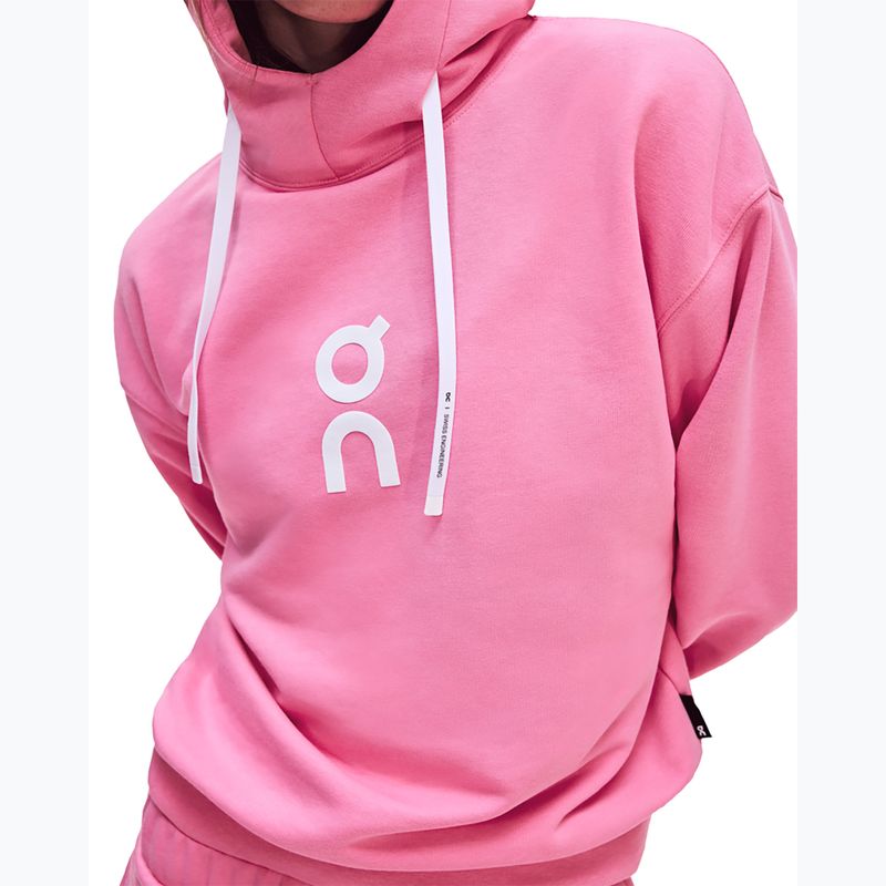 Felpa donna On Club Hoodie bubblegum 6
