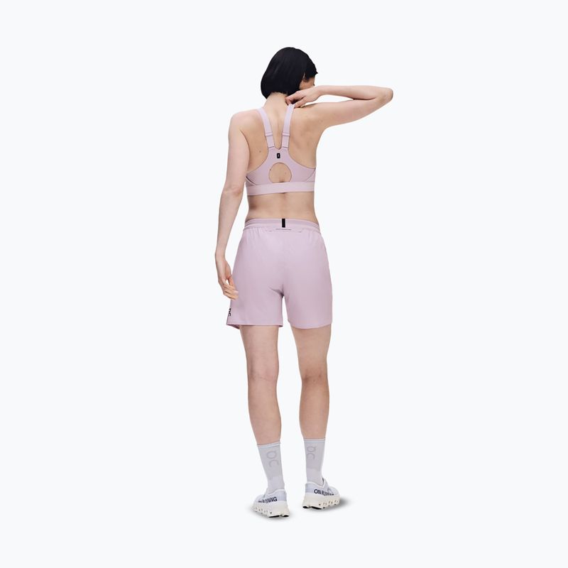 Pantaloncini da corsa da donna On 5" Performance foxglove 3