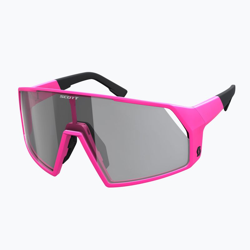 Occhiali da sole SCOTT Pro Shield LS rosa acido/grigio sensibili alla luce