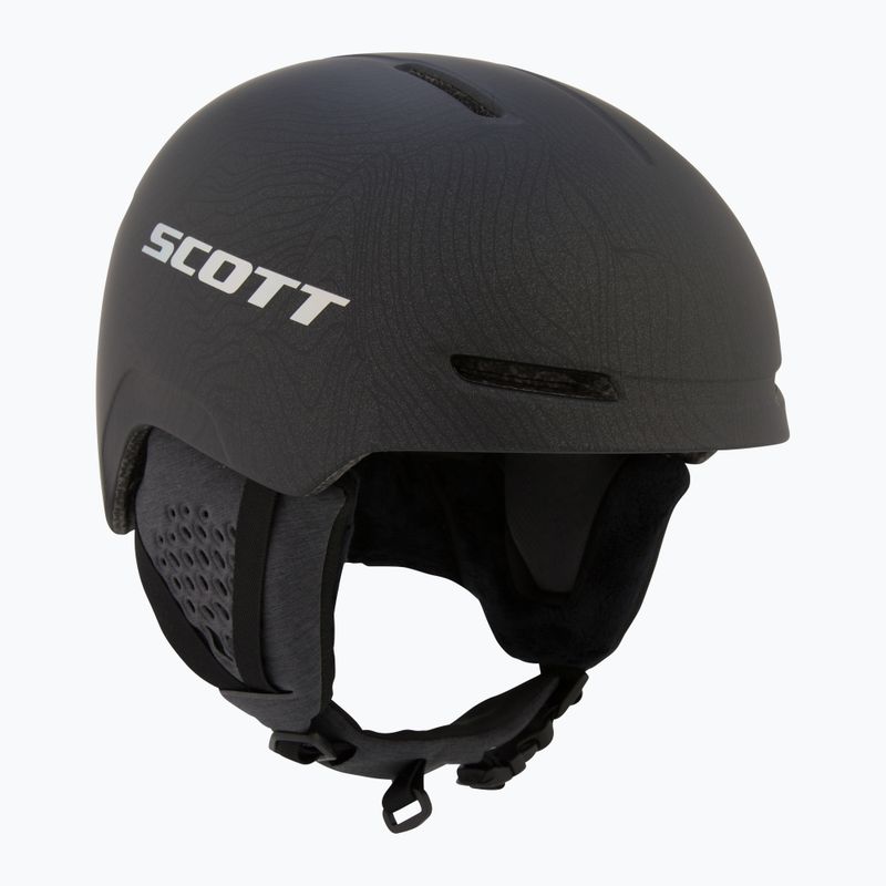 SCOTT Casco da sci Track nero granito/grigio olografico