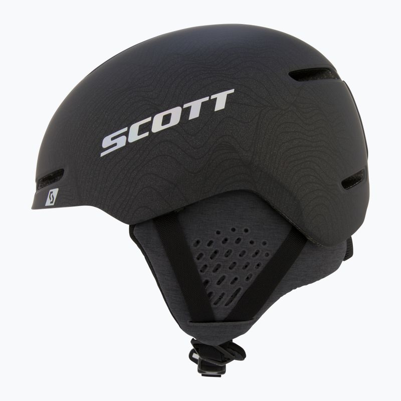 SCOTT Casco da sci Track nero granito/grigio olografico 4