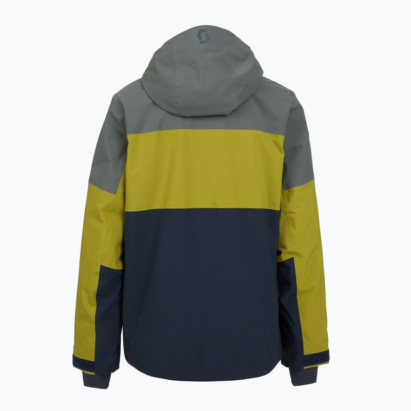 Giacca da sci SCOTT Ultimate Dryo 10 grigio ombra/verde ombra da uomo 2