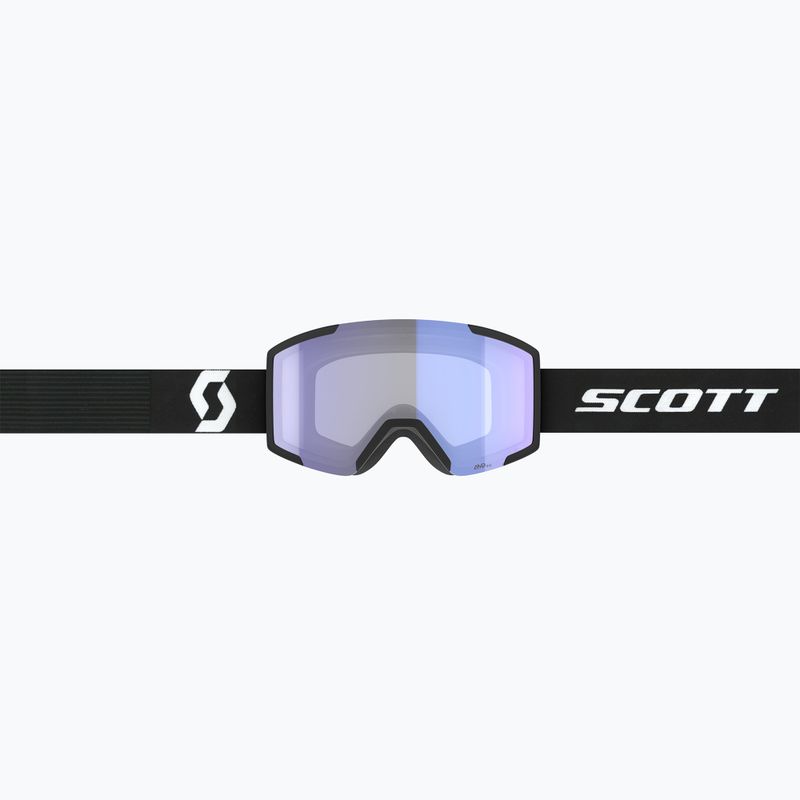 Maschera da sci SCOTT Shield mineral black/white & illuminator blue chrome 2