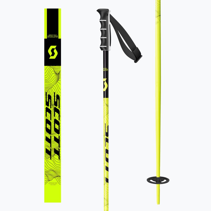Bastoncini da sci SCOTT Sea giallo neon 9
