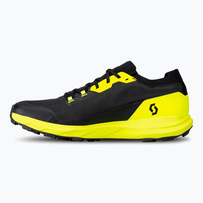 Scarpe da corsa da uomo SCOTT Supertrac RC 3 nero/giallo sicurezza 9