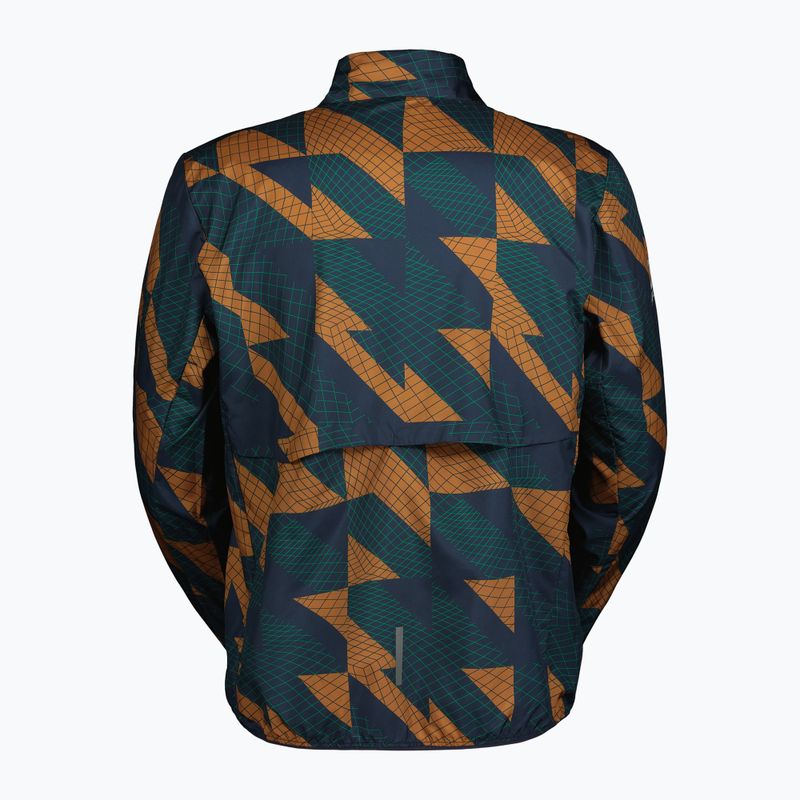 Giacca da corsa uomo SCOTT Endurance Tech Windbreaker blu scuro/marrone pane 2