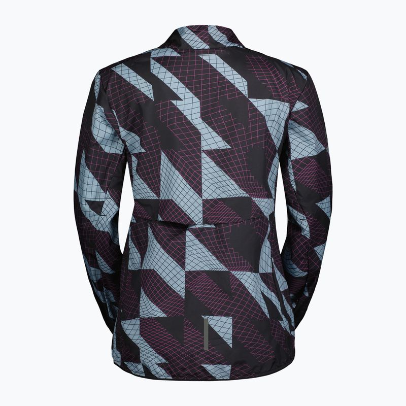 Giacca antivento da donna SCOTT Endurance Tech Windbreaker nero/blu mattina 2