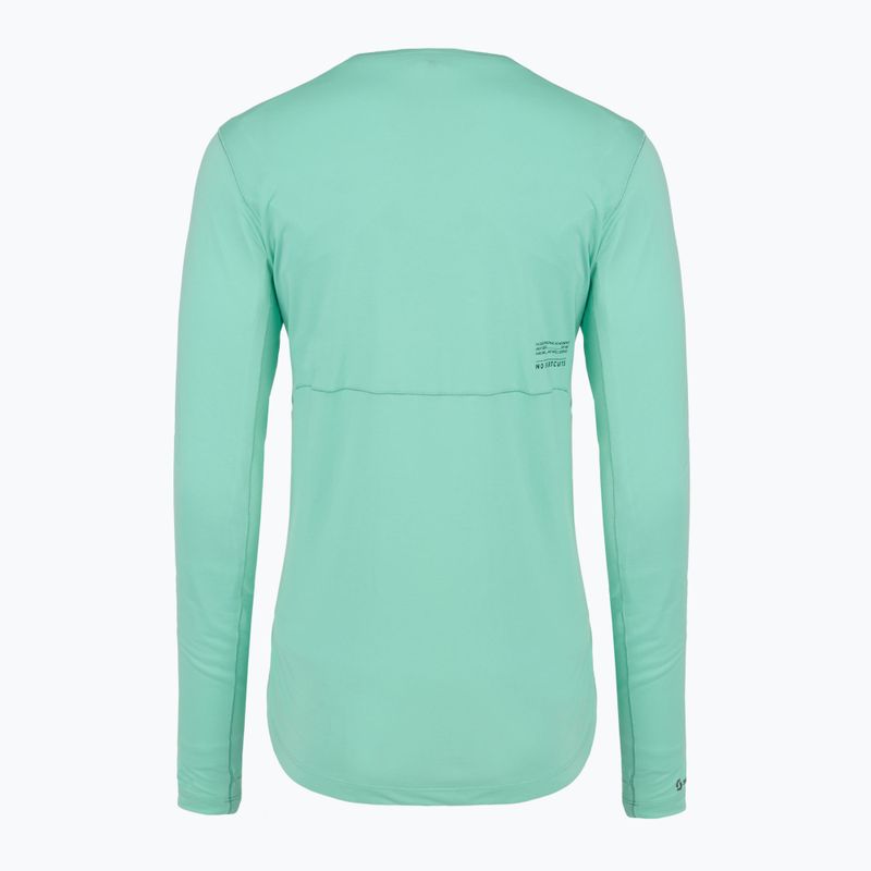 Maglia a maniche lunghe da corsa donna SCOTT Endurance Tech miami green 2