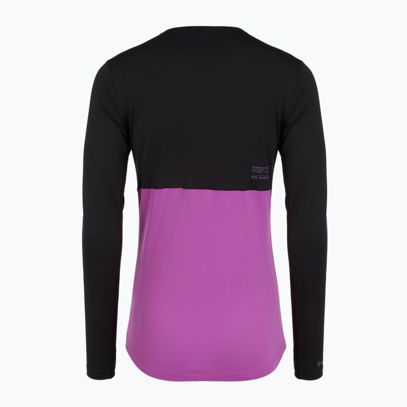 Maglia a maniche lunghe da corsa donna SCOTT Endurance Tech nero/viola liquido 2