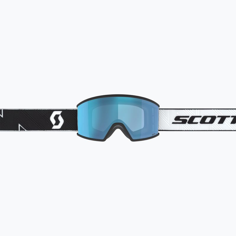 Maschera da sci SCOTT Ambit black/white/amp aurora green chrome 2